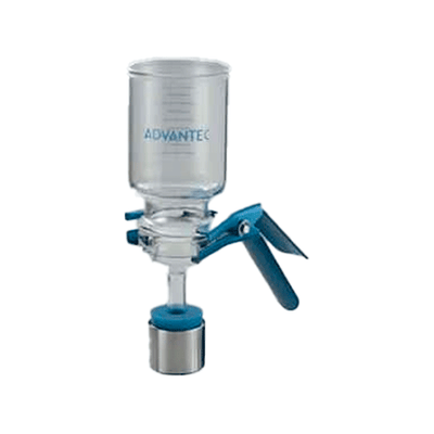 27093. SISTEMA DE FILTRACION 47MM, VASO DE VIDRIO 300ML, TAPON #8 ADVANTEC