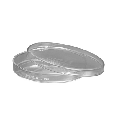 2903. CAJA PETRI 100X20MM DE VIDRIO COMPLETA REUSABLE PAQUETE C/2 PIEZAS PYREX