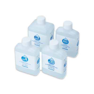 9059. SET DE SOLUCIONES DE CALIBRACIÓN 101-SU PARA PH (PH 4.01, 7.00, 10, KCI) - HORIBA