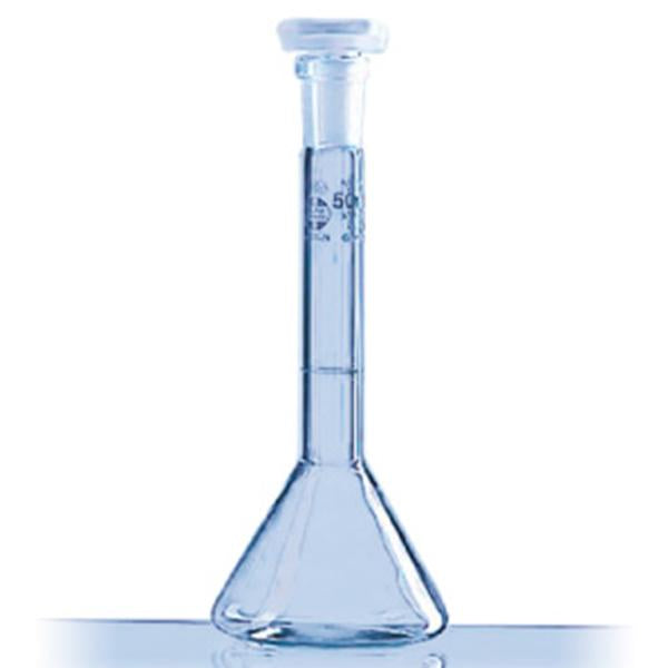 2027. MATRAZ VOLUMETRICO DE VIDRIO 1ML CLASE A BLAUBRAND C/TAPON PP BRAND