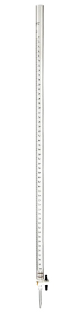 6296. BURETA DE ACRILICO C/LLAVE DE TEFLON 50ML - NALGENE
