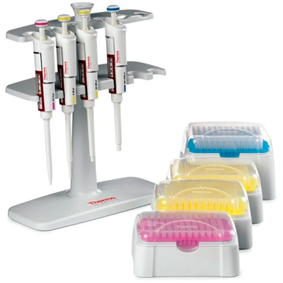 3696. MICROPIPETAS GLP KIT: 2: 0.2-2UL, 2-20UL, 20-200UL, 100-1000UL - FINNPIPETTE