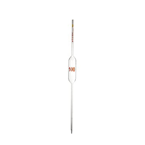 2969. PIPETA VOLUMETRICA DE VIDRIO 100ML CLASE A CODIGO COLOR - KIMAX