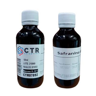 51847. SAFRANINA SOLN GRAM PLASTICO AMBAR 125ML - CTR