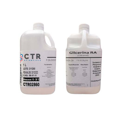 50929. GLICERINA (GLICEROL) RA PLASTICO 1LT - CTR