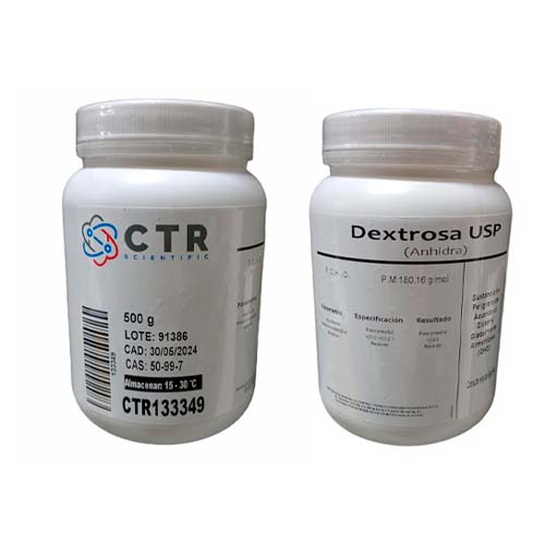 50906. DEXTROSA ANHIDRA USP PLASTICO 500GR - CTR