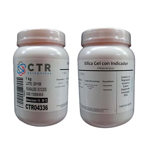 50893. SILICA GEL C/INDICADOR NARANJA PLASTICO 1KG - CTR