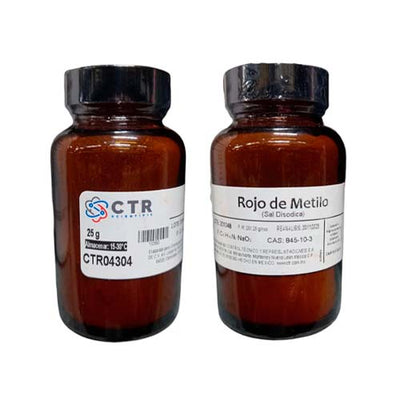 50946. ROJO DE METILO SAL DISODICA VIDRIO AMBAR 25GR - CTR