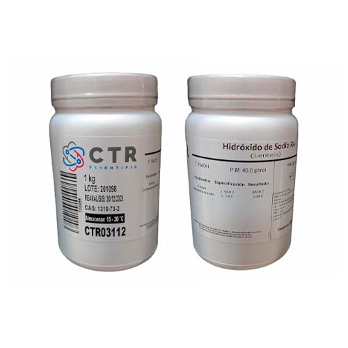50309. HIDROXIDO DE SODIO LENTEJAS RA PLASTICO 1KG - CTR