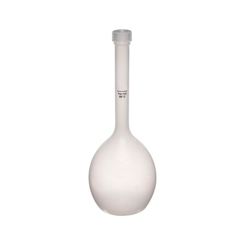 12294. MATRAZ VOLUMETRICO DE POLIMETILPENTANO 500ML CLASE B C/TAPON DE ROSCA - NALGENE