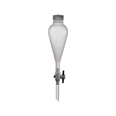 1437. EMBUDO DE SEPARACION DE FEP 250ML FORMA PERA TEFLON C/LLAVE DE TEFLON - NALGENE