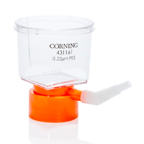 6129. FILTRO DE VACIO C/TAPA DE BOTELLA 150ML, MEMBRANA PES 13.6CM2, PORO 0.22UM ESTERIL - CORNING