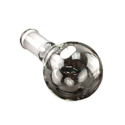 50785. MATRAZ DE EBULLICION DE VIDRIO 100ML FONDO REDONDO CUELLO CORTO UNION ESMERILADA 24/40 - PYREX