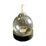 11519.MATRAZ DE EBULLICION DE VIDRIO 1LT FONDO REDONDO CUELLO CORTO UNION ESMERILADA 24/40 - PYREX