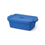 16000. CONTENEDOR RECTANGULAR AZUL 4LT C/TAPA P/HIELO - CORNING