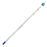 5428. TERMOMETRO DE VIDRIO -10/+260°C DE ALCOHOL LO-TOX AZUL, DIV 1.0 INMERSION PARCIAL, LONGITUD 405MM - BRANNAN