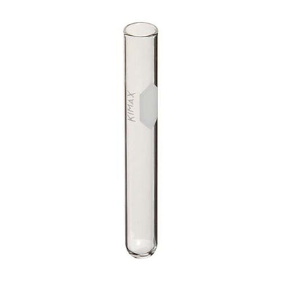 12715. TUBO DE CULTIVO DE VIDRIO 12X75MM, 6ML DECORADO S/LABIO PAQUETE C/20 PIEZAS - KIMAX
