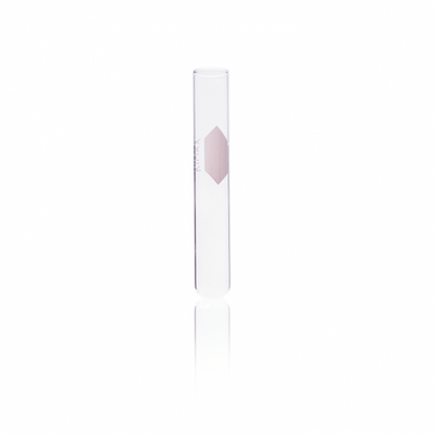 25466. TUBO DE CULTIVO DE VIDRIO 16X125MM, 19ML DECORADO SIN LABIO PAQUETE C/15 PIEZAS KIMAX