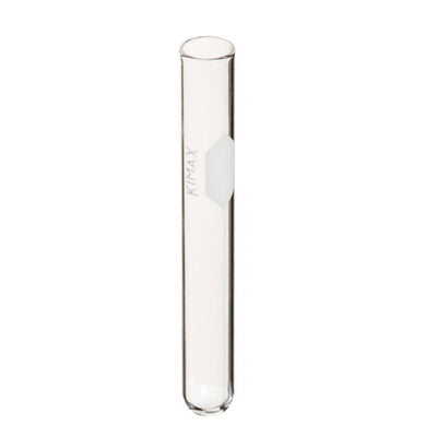 2986. TUBO DE CULTIVO DE VIDRIO 25X150MM, 55ML LISO S/LABIO PAQUETE C/10 PIEZAS KIMAX