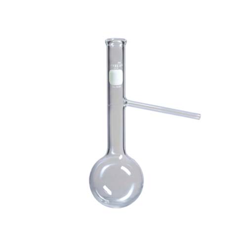 50668. MATRAZ DESTILACION DE VIDRIO 500ML BRAZO LATERAL - PYREX