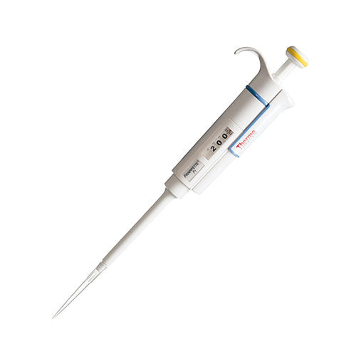 3718. MICROPIPETA MONOCANAL VOLUMEN VARIABLE 10-100UL F1 AMARILLO - FINNPIPETTE
