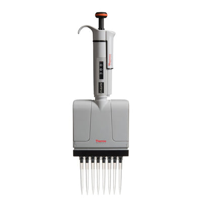 3754. MICROPIPETA MULTICANAL 8 CANALES VOL VARE 30-300UL F1 NARANJA - FINNPIPETTE