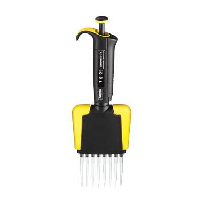 3688. MICROPIPETA MULTICANAL 8 CANALES VOLUMEN VARIABLE 30-300UL F2 NARANJA - FINNPIPETTE