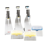 3757. MICROPIPETAS GLP NOVUS KIT: 1-10UL, 10-100UL, 100-1000UL, 3 RACKS DE PUNTAS Y SOPORTE - FINNPIPETTE