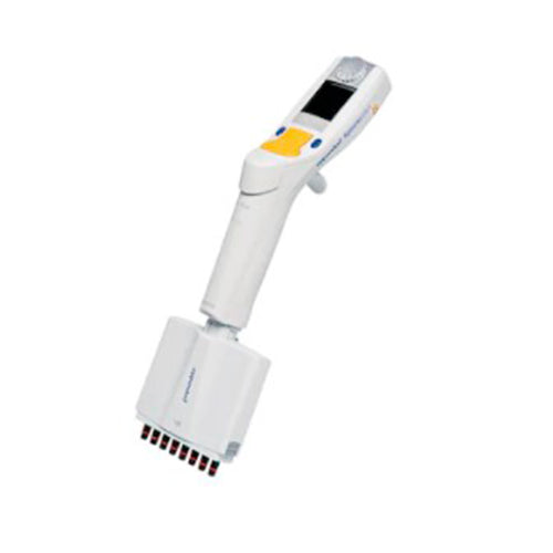 55667. MICROPIPETA MULTICANAL 8 CANALES VOLUMEN VARIABLE 5-100UL ELECTRONICA XPLORER, AMARILLO - EPPENDORF