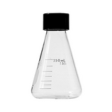 50371. MATRAZ ERLENMEYER DE VIDRIO 500ML BOCA ANGOSTA, GRADUADO C/TAPON DE ROSCA FENOLICO - PYREX