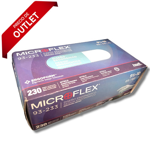 MicroFlex UltraSense EC - Guantes de nitrilo (talla M)