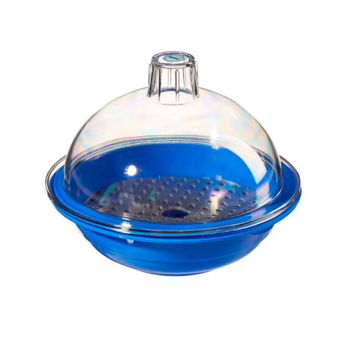51614. DESECADOR DE POLIPROPILENO AZUL C/TAPA DE POLICARBONATO TRANSPARENTE 149 X 149MM - NALGENE