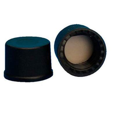 2118. TAPA DE POLIPROPILENO NEGRO C/SEPTA PTFE/F417, 8-425MM, PAQUETE C/100 PIEZAS - FINNERAN