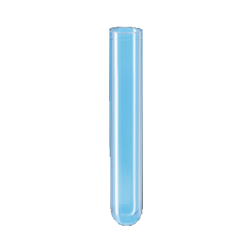 25478. TUBO DE POLIESTIRENO 5ML, 75X13MM TRANSPARENTE FONDO REDONDO C/TAPON A PRESION PAQUETE C/500 PIEZAS SARSTEDT