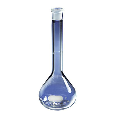 1278. MATRAZ VOLUMETRICO DE VIDRIO CLASE A 25ML C/TAPON DE POLIETILENO - PYREX