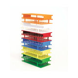 11141. GRADILLA P/72 TUBOS 16MM DE PLASTICO COLOR NARANJA AUTOCLAVABLE - NALGENE