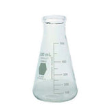10883. MATRAZ ERLENMEYER DE VIDRIO 500ML BOCA ANCHA GRADUADO KIMAX