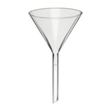 1263. EMBUDO PLANO DE VIDRIO 122MM TALLO LARGO Y ANCHO - PYREX