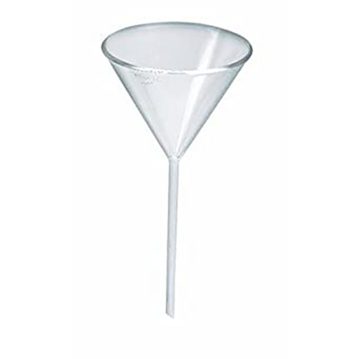 2880. EMBUDO PLANO DE VIDRIO 100MM TALLO LARGO - PYREX