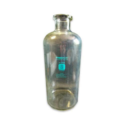 14993. FRASCO VIDRIO 9.5LT P/REACTIVO C/CUBIERTA PROTECTORA GRADUADA - PYREX PLUS