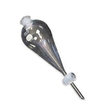10769. EMBUDO DE SEPARACION DE VIDRIO 500ML FORMA PERA C/LLAVE DE VIDRIO Y TAPON ESMERILADO - PYREX