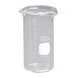 5818. VASO DE VIDRIO FARMACEUTICO 250ML DOBLE PICO Y GRADUACION - PYREX