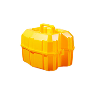 6780. PORTA BOTELLAS DE SEGURIDAD, POLIETILENO BAJA DENSIDAD AMARILLO, 6 LUGARES - NALGENE