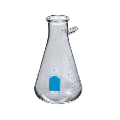 15000. MATRAZ DE FILTRACION KITAZATO DE VIDRIO 250ML C/BRAZO LATERAL - PYREX VISTA
