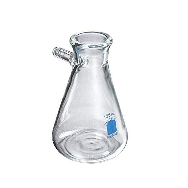 1235. MATRAZ MICROFILTRACION DE VIDRIO 50ML C/BRAZO LATERAL, DIAMETRO 10MM PYREX VISTA
