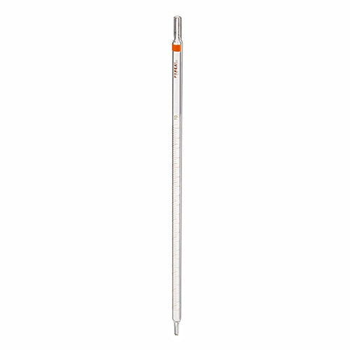 10772. PIPETA GRADUADA DE VIDRIO SEGUN MOHR 10MLX1/10ML ACCU-RED PAQUETE C/2 PIEZAS PYREX