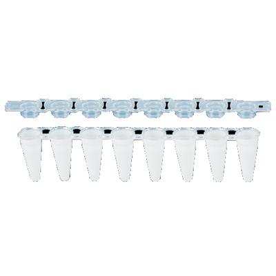 24564. MICROTUBOS 100UL DE POLIPROPILENO CLARO P/PCR PERFORMANCE TESTED EN TIRA DE 8 C/TAPON PLANO PAQUETE C/125 PIEZAS SARSTEDT