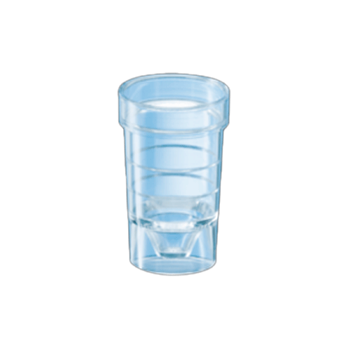 25489. RECIPIENTE DE POLIESTIRENO TRANSPARENTE DE MUESTRAS 1.5ML, 24X14MM P/ANALIZADOR AUTOMATICO PAQUETE C/1000 PIEZAS SARSTEDT