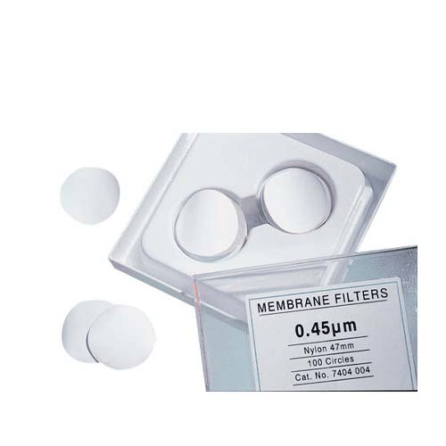3533. MEMBRANA FILTRANTE NYLON 25MM, 0.45UM NO ESTERIL C/100 WHATMAN