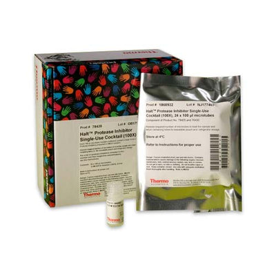 52922. HALT(TM) PROTEASE INHIBITOR SINGLE-USE COCKTAIL (100X) 24 X 100UL - PIERCE